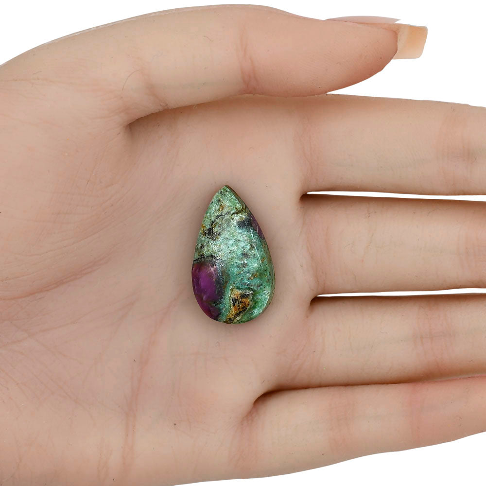 Ruby-In-Fuchsite 26.1x15.55x5.5 mm Pear Gemstone LS04003-68