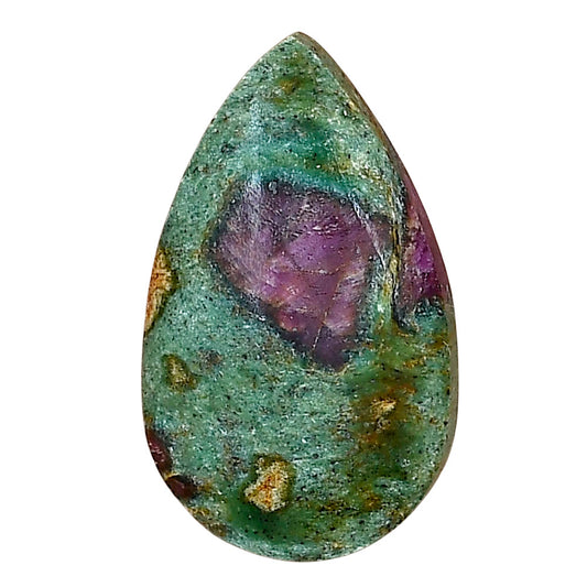 Ruby-In-Fuchsite 29.45x17.5x6 mm Pear Gemstone LS04006-68