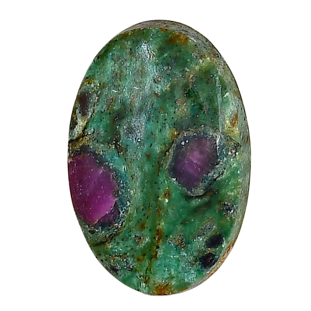 Ruby-In-Fuchsite 26x17.1x5.5 mm Oval Gemstone LS04008-68