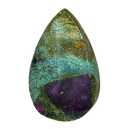 Ruby-In-Fuchsite 24x15.15x5.5 mm Pear Gemstone LS04009-68