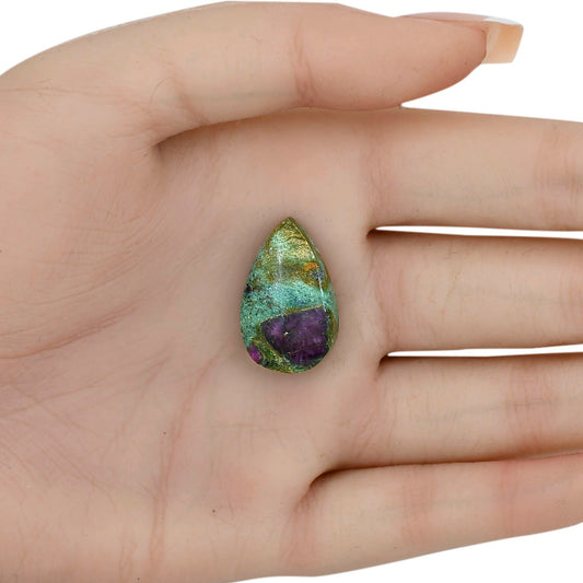 Ruby-In-Fuchsite 24x15.15x5.5 mm Pear Gemstone LS04009-68