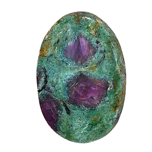 Ruby-In-Fuchsite 25.25x17x5.5 mm Oval Gemstone LS04012-68