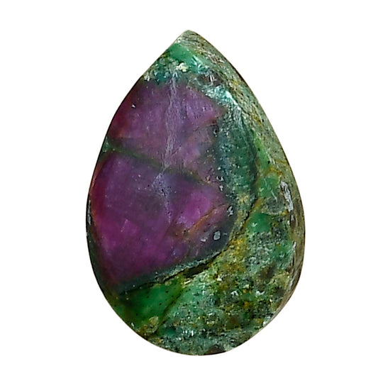 Ruby-In-Fuchsite 21.5x14.2x5.8 mm Pear Gemstone LS04015-68