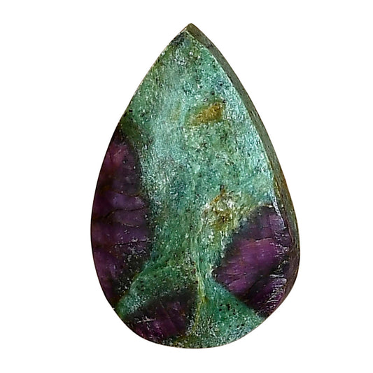 Ruby-In-Fuchsite 26.35x17x5 mm Pear Gemstone LS04020-68