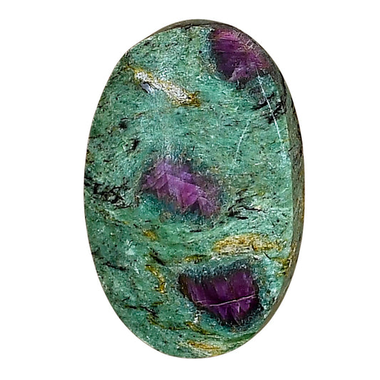 Ruby-In-Fuchsite 27x17.5x5.8 mm Oval Gemstone LS04022-68