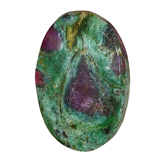 Ruby-In-Fuchsite 18.4x17.3x5.5 mm Oval Gemstone LS04023-68