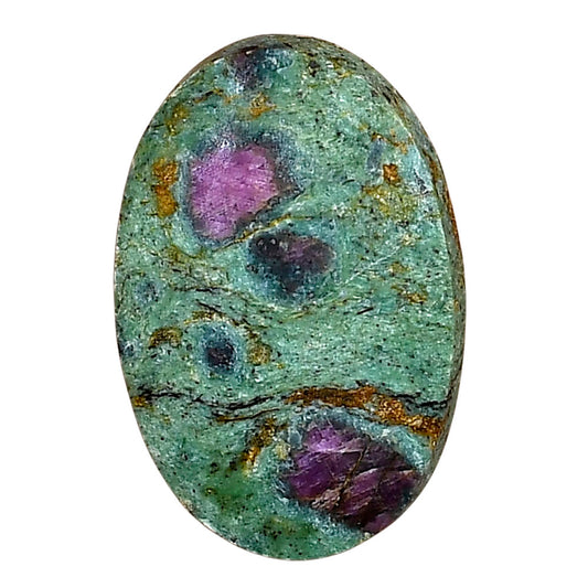 Ruby-In-Fuchsite 27.1x18.1x4.3 mm Oval Gemstone LS04030-68