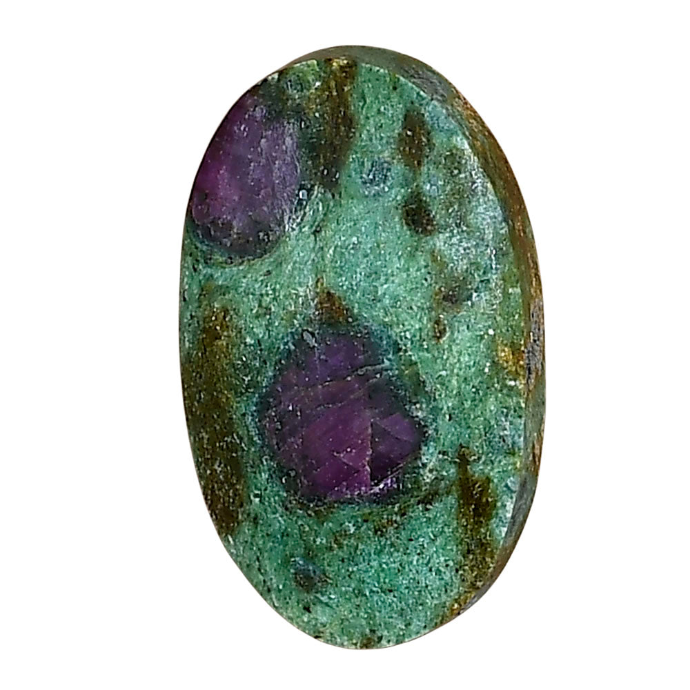 Ruby-In-Fuchsite 25.6x15.3x6 mm Oval Gemstone LS04035-68