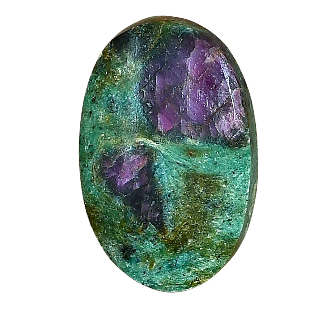 Ruby-In-Fuchsite 27.65x17.65x5.5 mm Oval Gemstone LS04038-68