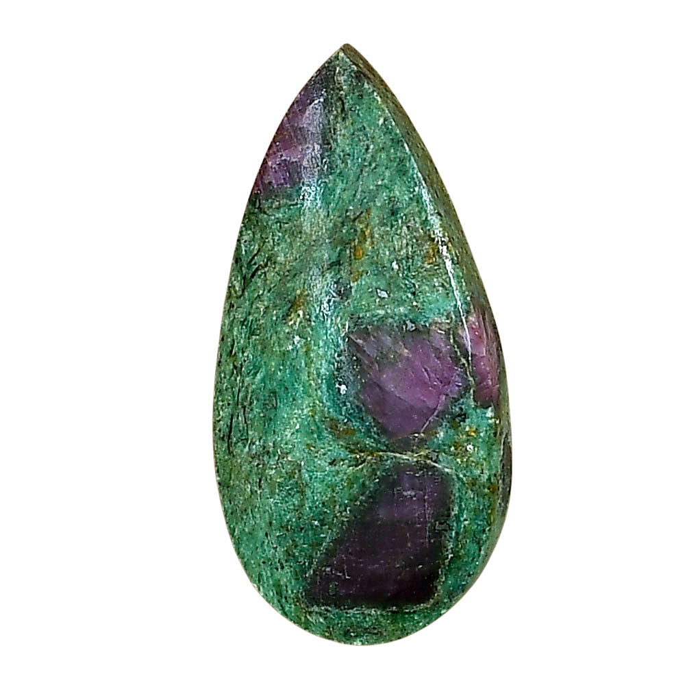 Ruby-In-Fuchsite 30.5x15x5.5 mm Pear Gemstone LS04039-68