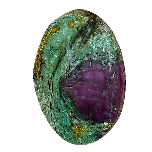 Ruby-In-Fuchsite 21.65x14.5x5.5 mm Oval Gemstone LS04041-68