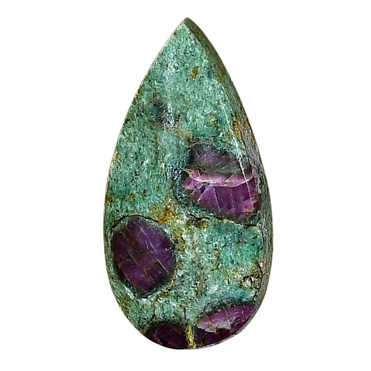 Ruby-In-Fuchsite 27.75x14.1x5 mm Pear Gemstone LS04043-68