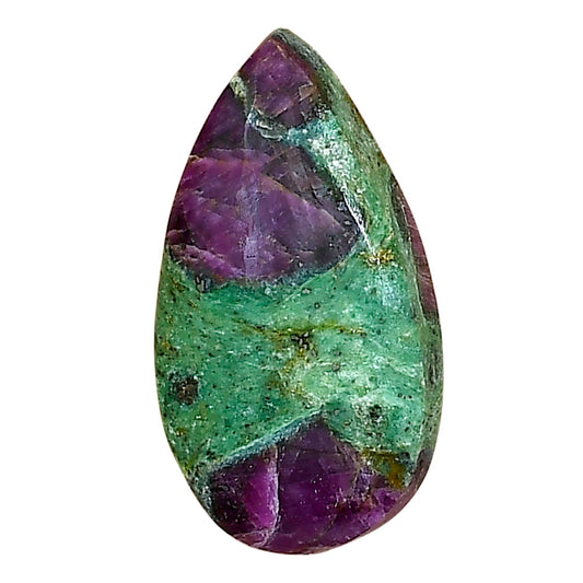 Ruby-In-Fuchsite 27.7x15x6.2 mm Pear Gemstone LS04048-68