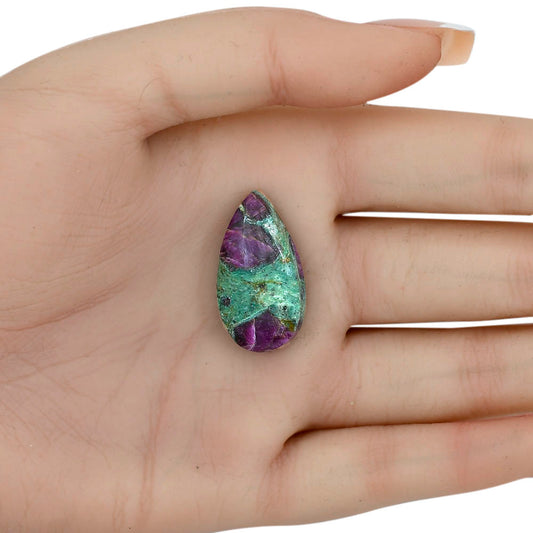 Ruby-In-Fuchsite 27.7x15x6.2 mm Pear Gemstone LS04048-68