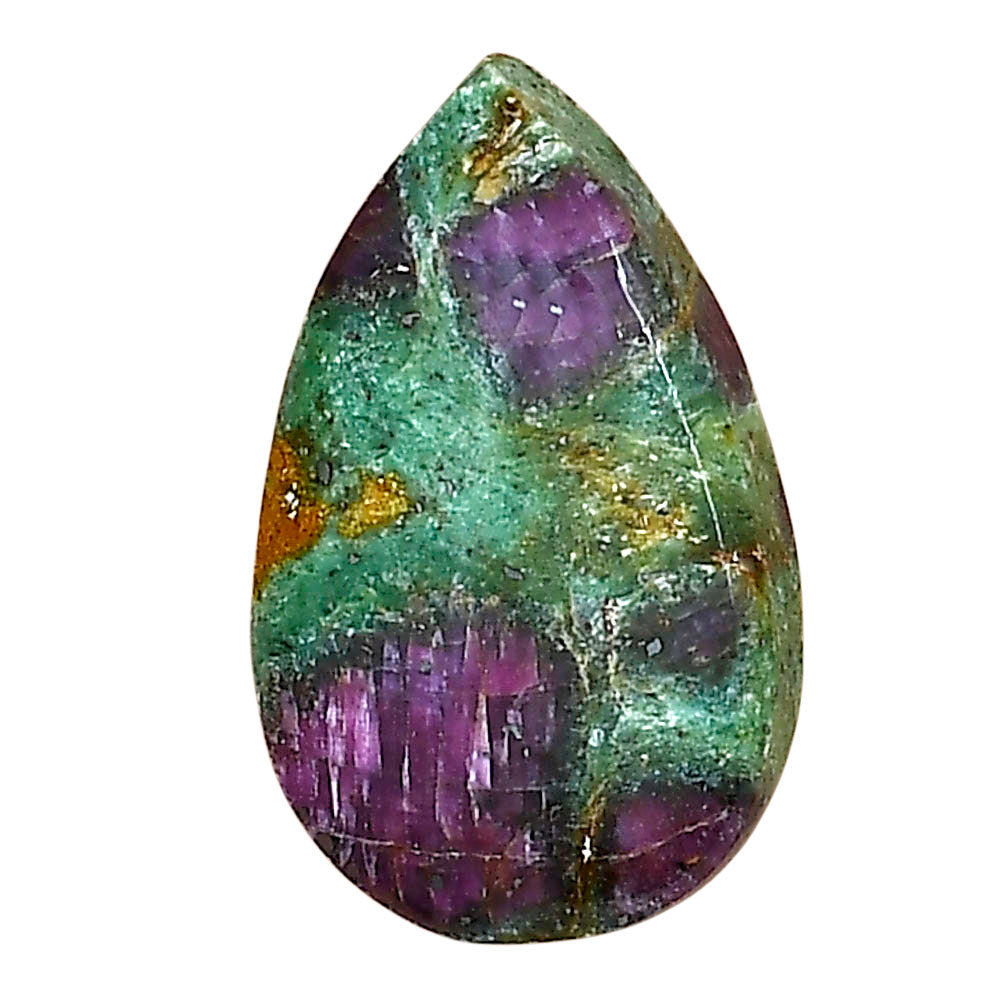 Ruby-In-Fuchsite 24.85x15.3x5.5 mm Pear Gemstone LS04049-68