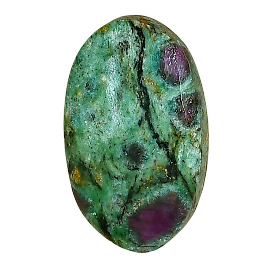 Ruby-In-Fuchsite 17.1x16.3x6.4 mm Oval Gemstone LS04053-68