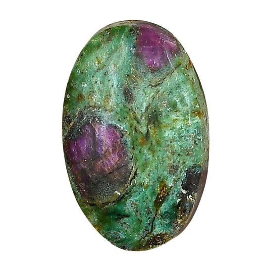 Ruby-In-Fuchsite 27.45x17.3x6 mm Oval Gemstone LS04054-68