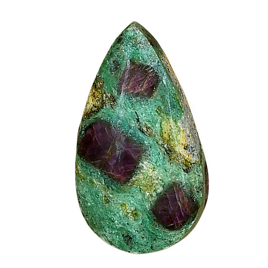 Ruby-In-Fuchsite 27.85x15.75x5.7 mm Pear Gemstone LS04055-68