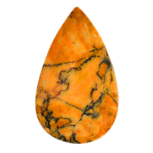 Honey Dendritic Opal 19.5x31.9x6.8 mm Pear Shape Polished Gemstone LS100-05996