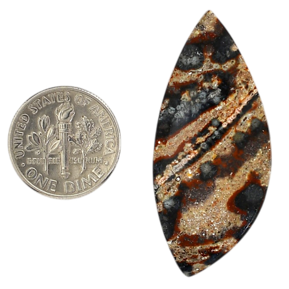 Viper Skin Jasper 18.65x42.2x5 mm Fancy Shape Polished Gemstone LS101-06022