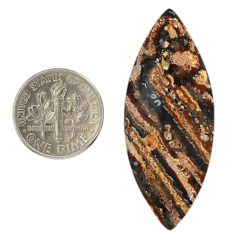 Viper Skin Jasper 17.5x43.15x5.3 mm Marquise Shape Polished Gemstone LS101-06024