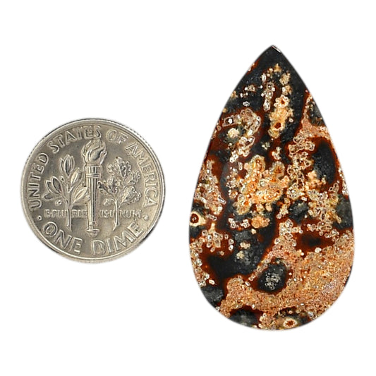 Viper Skin Jasper 20.2x35.2x5 mm Pear Shape Polished Gemstone LS101-06026