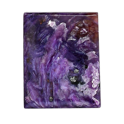 Siberian Charoite 24.2x30.2x6 mm Baguette Shape Polished Gemstone LS102-06033