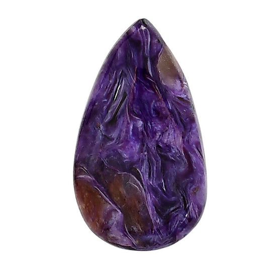 Siberian Charoite 17.15x29.78x6 mm Pear Shape Polished Gemstone LS102-06036