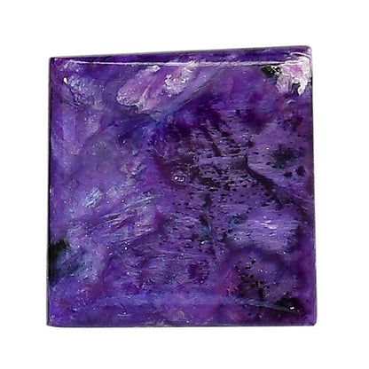 Siberian Charoite 23.6x24.45x5 mm Baguette Shape Polished Gemstone LS102-06038