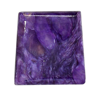 Siberian Charoite 24.6x25.35x5.8 mm Baguette Shape Polished Gemstone LS102-06040