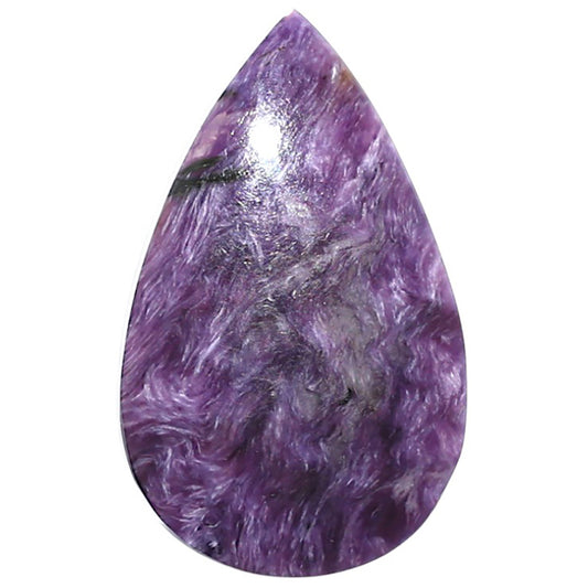 Siberian Charoite 17.5x28.8x5.5 mm Pear Shape Polished Gemstone LS102-08813