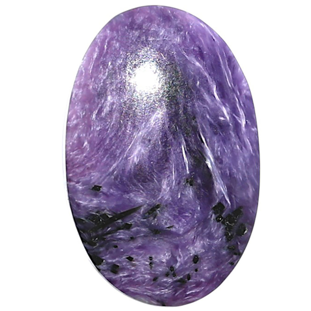Siberian Charoite 15.6x24.15x5.5 mm Oval Shape Polished Gemstone LS102-08814