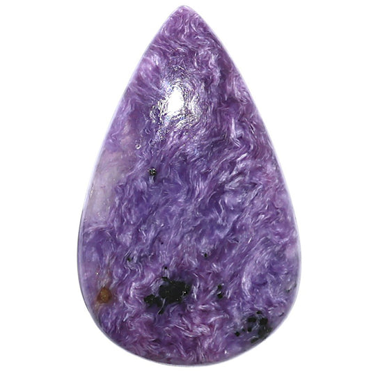 Siberian Charoite 22.8x36.9x6 mm Pear Shape Polished Gemstone LS102-08815