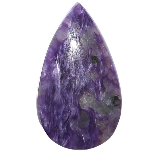 Siberian Charoite 18x31x5.3 mm Pear Shape Polished Gemstone LS102-08816