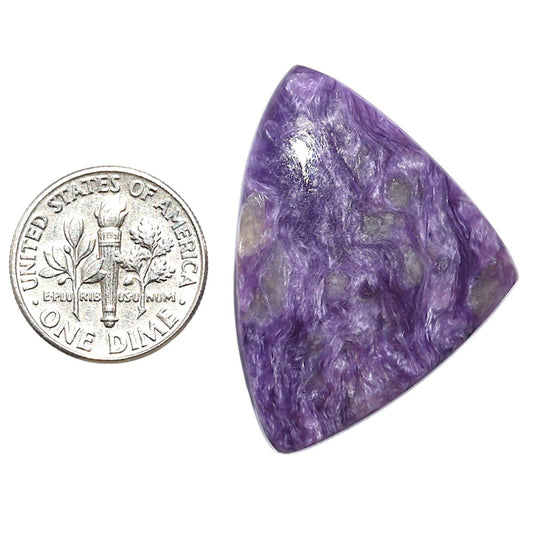 Siberian Charoite 25.45x35x5 mm Fancy Shape Polished Gemstone LS102-08817
