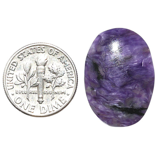 Siberian Charoite 16.8x23.6x5 mm Oval Shape Polished Gemstone LS102-08818
