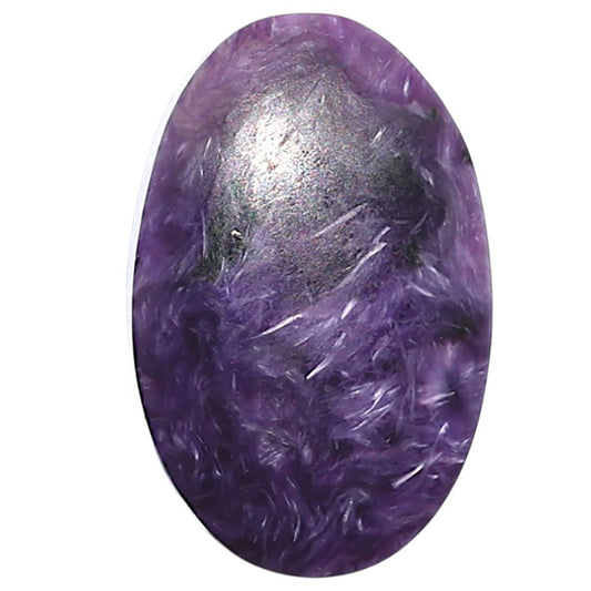 Siberian Charoite 16.4x25.15x5.8 mm Oval Shape Polished Gemstone LS102-08821