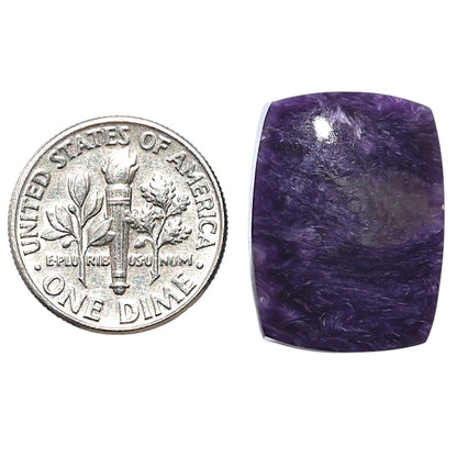 Siberian Charoite 15.5x21.3x6 mm Cushion Shape Polished Gemstone LS102-08822