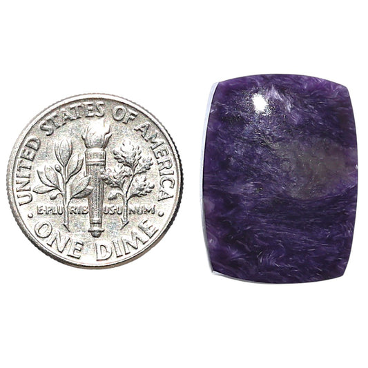 Siberian Charoite 15.5x21.3x6 mm Cushion Shape Polished Gemstone LS102-08822