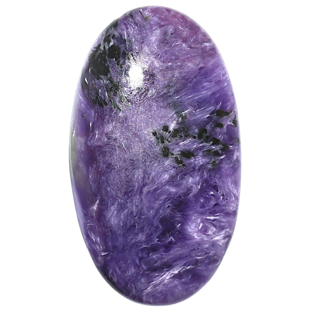Siberian Charoite 21.4x37.3x6 mm Oval Shape Polished Gemstone LS102-08825