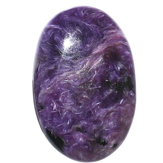 Siberian Charoite 21.85x33.1x6.4 mm Oval Shape Polished Gemstone LS102-08826