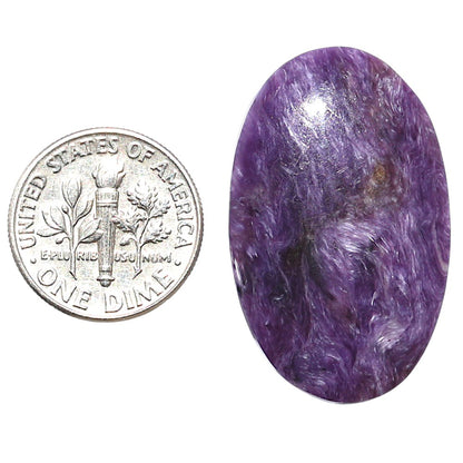 Siberian Charoite 20x32.5x4.3 mm Oval Shape Polished Gemstone LS102-08830