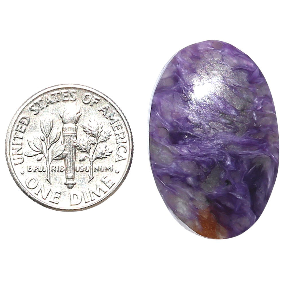 Siberian Charoite 18.4x27.65x6 mm Oval Shape Polished Gemstone LS102-08831