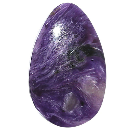 Siberian Charoite 16x25.65x5.5 mm Pear Shape Polished Gemstone LS102-08835