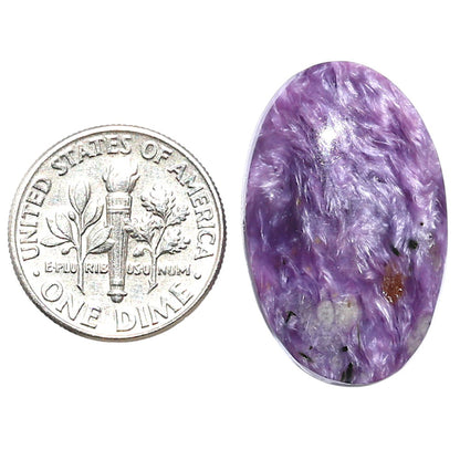 Siberian Charoite 16.7x26.6x5.5 mm Oval Shape Polished Gemstone LS102-08839