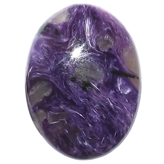 Siberian Charoite 21x28.2x7.6 mm Oval Shape Polished Gemstone LS102-08843
