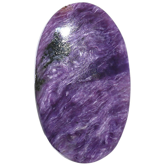 Siberian Charoite 20.5x34.55x5.5 mm Oval Shape Polished Gemstone LS102-08844