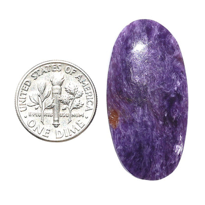 Siberian Charoite 17.3x34.6x6.7 mm Oval Shape Polished Gemstone LS102-08845