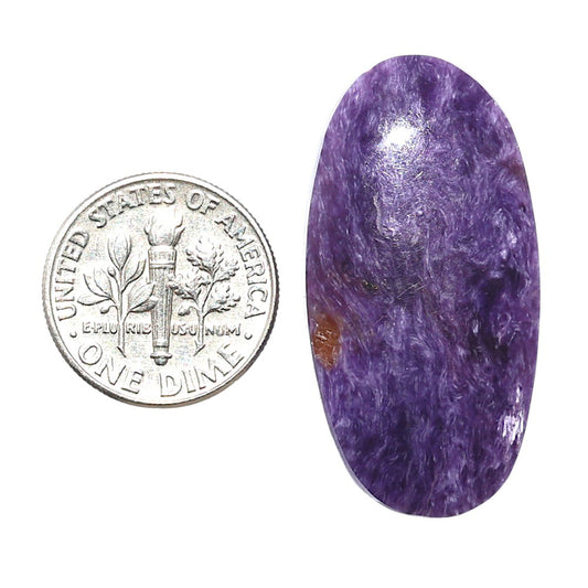Siberian Charoite 17.3x34.6x6.7 mm Oval Shape Polished Gemstone LS102-08845