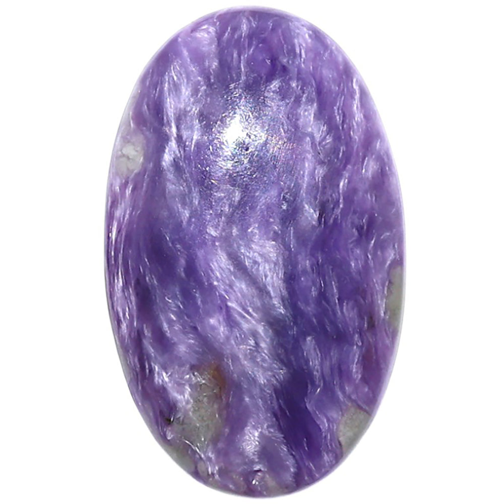 Siberian Charoite 18.3x30.15x5 mm Oval Shape Polished Gemstone LS102-08846